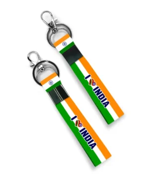 I Love India theme Premium Bike Keychain (Set of 2)