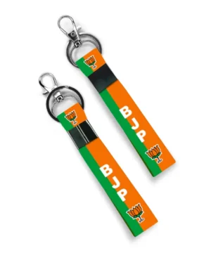 BJP Theme Premium Bike Keychain (Set of 2)