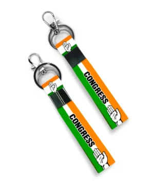 CONGRESS Theme Premium Bike Keychain (Set of 2)