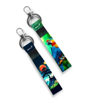 Parrot & Nature Theme Premium Bike Keychain (Set of 2)